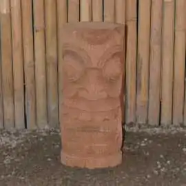 Artikelbild 1 des Artikels “Tiki-Statue im polynesischen Stil. Aus Kokosnusspalme 50cm. Ca. 18-28cm Durchmesser. Modell 2 - offener Mund, “